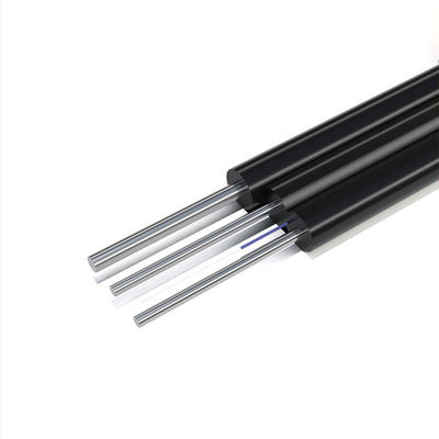 Mua HXCOWO FTTH Outdoor GJYXCH 1 2 4 Core G657A1 Steel Wire Or FRP Black Fiber Optic Drop Cable sản xuất trực tuyến