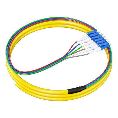 Mua HXCOWO 6 Màu SM 9/125 Fiber Pigtails 0.9mm G657A G652D 1.5M LC/UPC Fiber Optic Pigtail sản xuất trực tuyến