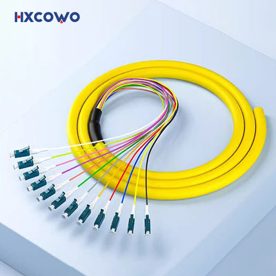 Mua SM G652D G657A 0.9mm Sợi quang Pigtail 12 lõi sợi màu LC UPC APC Patch Cord Pigtail sản xuất trực tuyến
