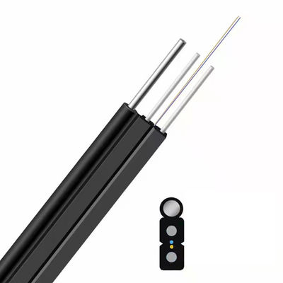 Mua 1F Màu tùy chỉnh Hình 8 Cáp quang ngoài trời GJYXCH FTTH dạng cánh cung tự hỗ trợ sản xuất trực tuyến