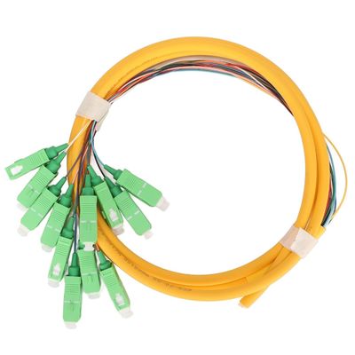 Mua Connector Type SC Fiber Pigtails HXCOWO 12 Màu sắc 0.9mm SM OS2 G.657A1 Màu xanh LSZH PVC sản xuất trực tuyến