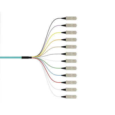 Mua Wavelength 850nm/1310nm/1550nm 12Color-Coded Bunch Ribbon Type SC Fiber Optic Pigtails sản xuất trực tuyến