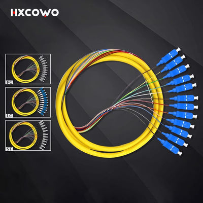 Mua HXCOWO FTTN Fiber Pigtails 12 Cores SC LC Pigtail ST FC UPC/APC MM 50/125 62.5/125 sản xuất trực tuyến
