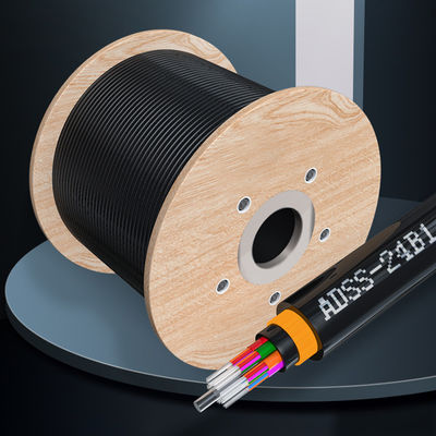 Mua Double Jacket G652D ADSS All Dielectric Self Supporting Black ADSS Fiber Optic sản xuất trực tuyến