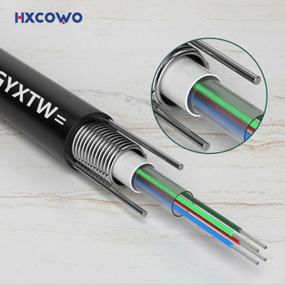 Mua 4 24 144 Core Fiber Armoured Cable G652D GYXTW Steel Wire Armoured Fibre Optic Cable sản xuất trực tuyến