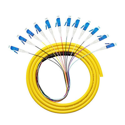 Mua Đuôi lợn sợi quang 12 lõi LC FTTH 0,9mm OM2 OM3 để truyền tín hiệu mượt mà sản xuất trực tuyến