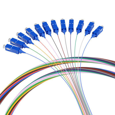 Mua Customized Lengths 1m/2m/3m... 1 HXCOWO 12Core-Color SC Single-Mode G657/G652D Fiber Optic Pigtails sản xuất trực tuyến