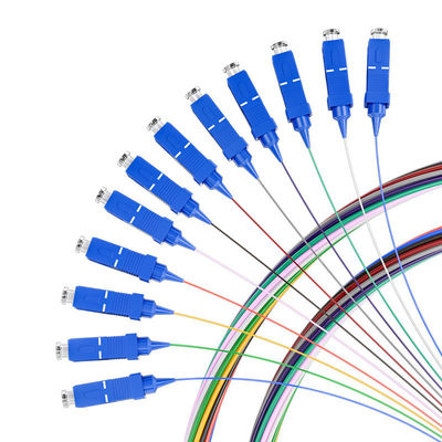 Mua G652D G657A Fiber Optic Pigtail 12 Color Loose Tube Tight Buffer SC UPC Pigtail sản xuất trực tuyến