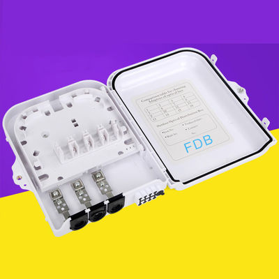 Mua Hộp đầu cuối sợi quang PC / ABS 8 lõi Hộp kết thúc sợi quang ngoài trời gắn trên tường sản xuất trực tuyến