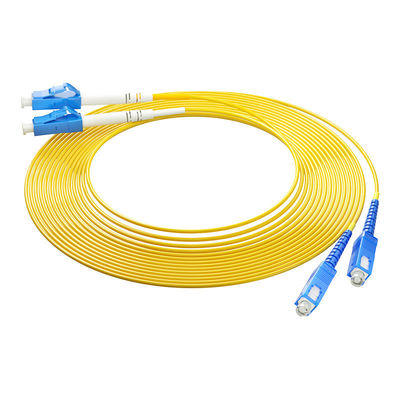Mua Wired LAN Network HXCOWO OM3 2core SC/UPC To LC/UPC MM 50/125 Duplex 3.0mm 2.0mm Fiber Optic Cable Patch sản xuất trực tuyến