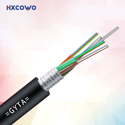 Mua Cáp quang bọc thép GYTA màu tùy chỉnh cho truyền thông ống lỏng bị mắc kẹt sản xuất trực tuyến