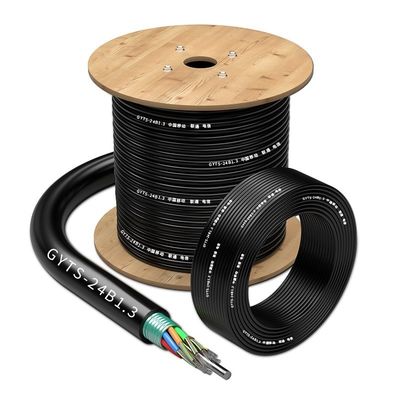 Mua Đen G72B1.3 G652D 36B1.3 PE Cáp quang sợi bọc thép ngoài trời cho đường ống dẫn sản xuất trực tuyến