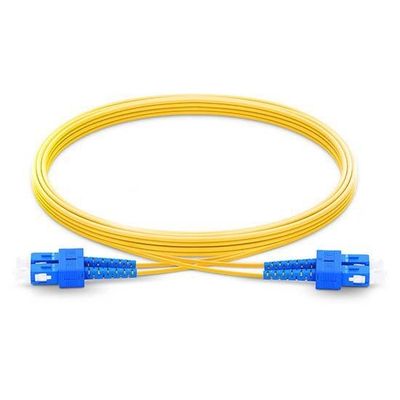 Mua Singlemode Armored Fiber Patch Cord SC UPC To SC UPC Duplex 2.0mm PVC OFNR 9/125 sản xuất trực tuyến