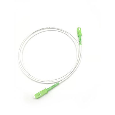 Mua Dây vá sợi quang trắng LSZH SC / APC đến SC / APC SM 9/125 Mất chèn thấp sản xuất trực tuyến