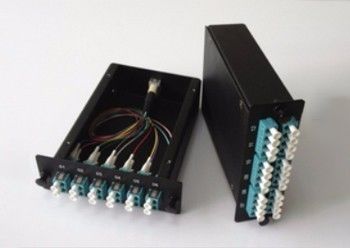 Mua Bảng vá sợi quang màu đen Bảng vá sợi quang 24 cổng MTP MPO sản xuất trực tuyến