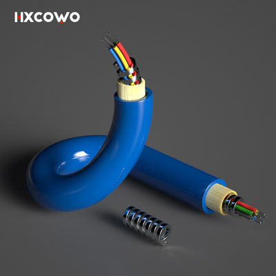Dustproof Single Mode Outdoor 2-288 Core Flexible Spiral Steel Armored Fiber Optical Cable